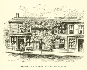 McKinleys födelseplats i Niles, Ohio av American School