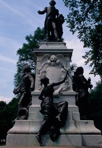 Minnesstaty till general Gilbert de Lafayette, 1891 av American School