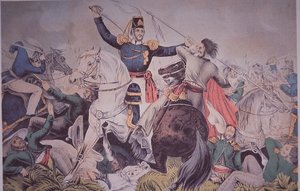 Mexikansk-amerikanska kriget (1846-48), överste Harney-strid vid Madelin nära Veracruz av American School