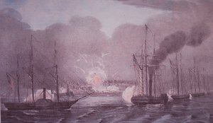Mexikansk-amerikanska kriget (1846-48), USA:s flotta bombarderade Veracruz av American School