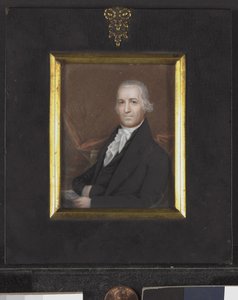 Miniatyrporträtt av Samuel Osgood, ca 1789 (w/c på elfenben) av American School