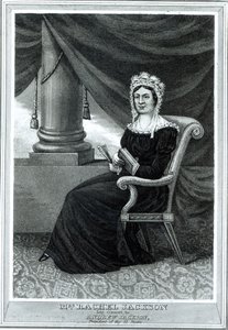 Mrs Rachel Jackson, pub. av Joseph How, ca 1850-1900 av American School