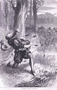 Murder of Whites assistent, illustration från Cassell
