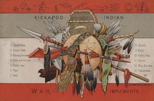 Indian krigsredskap av American School