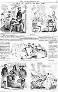 Old Abes första natten i Vita huset, ca 1860 av American School
