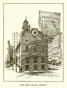 Old State House, Boston av American School