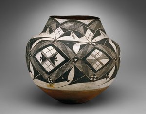 Pot, Haaku, Acoma Pueblo (keramik) av American School