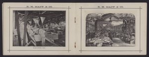 Sidor ur ett häfte om R H Macy & Co, New York, dvs Macys varuhus (litho) av American School