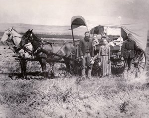 Pionjärfamilj i Loup Valley, Nebraska av American School