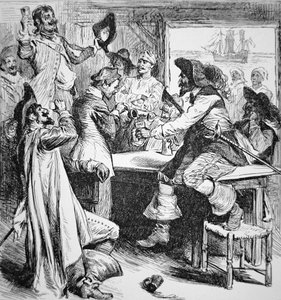 Pirater i Charleston (gravyr) av American School