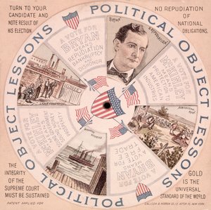 Political Object Lessons, Amerikansk presidentkampanjaffisch för William McKinley (1843-1901) c.1897
