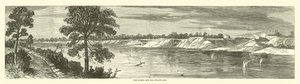 Port Hudson från den motsatta stranden, maj 1863 av American School