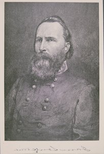Porträtt av general James Longstreet (1821-1904) (litho) av American School