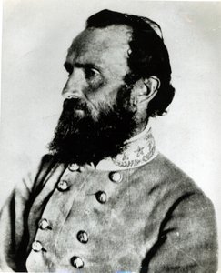 Porträtt av Thomas J. Stonewall Jackson av American School
