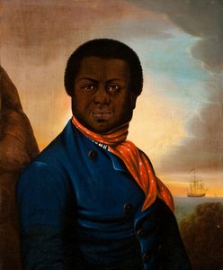 Porträtt av en sjöman (Paul Cuffe?), ca 1800 av American School
