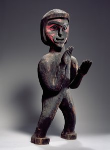 Potlatch-figur (målat trä)