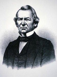 President Andrew Johnson (1808-75) (gravyr) av American School