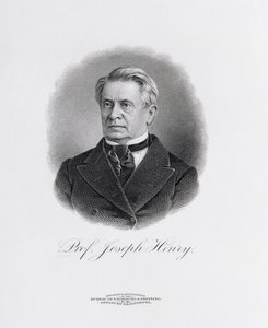 Professor Joseph Henry (1797-1878) från en frontispice till A Memorial of Joseph Henry, Washington, 1880 av American School