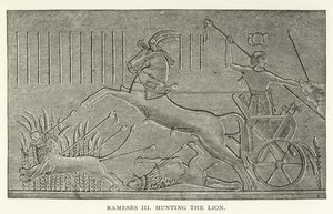 Ramses III jagar lejonet av American School