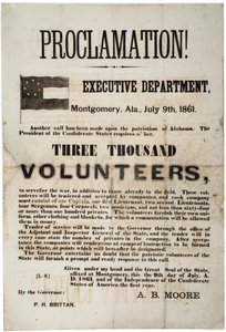 Rekryteringsbredd som begärde tre tusen frivilliga, 9 juli 1861 av American School