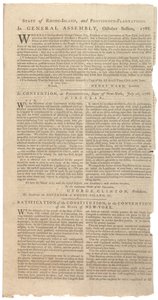 Resolutioner som trycker NYS förslag till ändringar av konstitutionen, oktober 1788 av American School