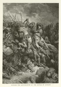 Richard lejonhjärtad i slaget vid Ascalon, 1192