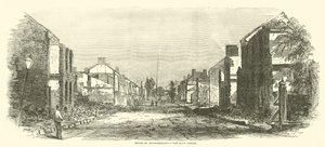 Ruinerna av Chambersburg, Main Street, september 1864 av American School