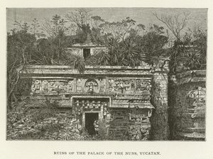 Ruinerna av nunnornas palats, Yucatan
