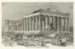 Ruinerna av Parthenon i Aten
