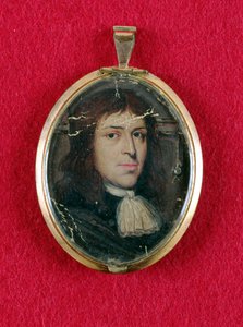Samuel Parris, ca 1685 (olja på kort) av American School