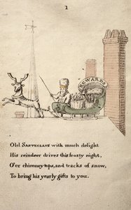 Jultomten med släde och renar, från The Children