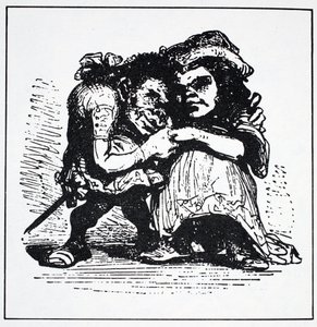Scandinavian Elves, från The World Guide to Gnomes, Fairies, Alves and Other Little People av Thomas Keightley (1789-1872) Publicerad 1880 (BW Engraving) av American School
