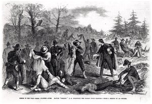 Scener i kriget: Rebel Soldiers after Battle 