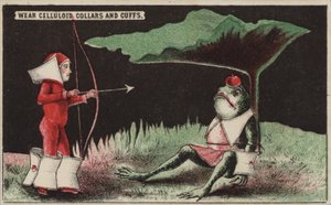 Att skjuta ett äpple från ett paddhuvud som William Tell av American School