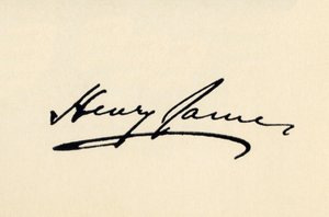 Signatur av Henry James av American School