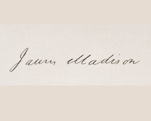 Signatur av James Madison av American School