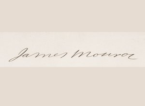 Signatur av James Monroe av American School