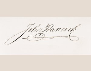 Signatur av John Hancock