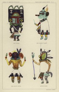 Sio Humis, Sio Humis Taamu, Sio Avatc Hoya, Wuwuyomo (färglitografi) av American School