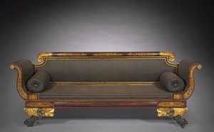 Soffa, c.1820 av American School