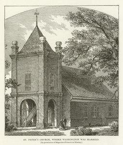 St Peters Church, där Washington gifte sig av American School