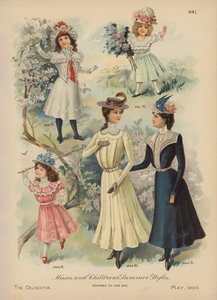 Sommarmode för kvinnor och flickor (chromolitho) av American School