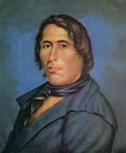 Tecumseh (1768-1813) (olja på duk) av American School
