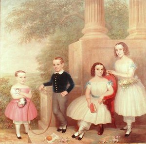 The Abeel Children, ca 1852-55 (olja på duk) av American School