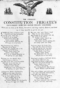 The American Constitution Fregates Engagement with the British Fregate Guerriere (tryck) av American School