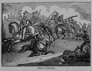Slaget vid Bracito, illustration från "A Pictorial History of Mexico and the Mexican War" av John Frost, publicerad 1862 av American School