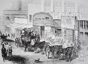 Butterfield Overland Mail Coach, publicerad i Harper