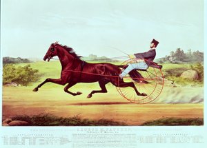 The Celebrated Horse, George M. Patchen, The Champion of the Turf, graverad av Nathaniel Currier (1813-88) och James Merritt Ives (1824-95), 1860