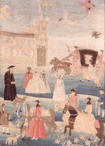 The Chandler Wedding Tapestry, c.1756 av American School