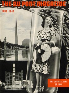 The Chemical Girl, framsidan av DuPont Magazine, juni 1940 av American School